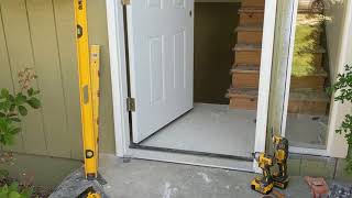 Jeld Wen Front Door Installation  Really crappy products and craftsmanship PART 1 [upl. by Sualk373]