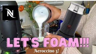 How To Foam Milk With Aeroccino 3 Make Coffee With Foam Tips amp Tricks  Easy Foamed Latte Recipe [upl. by Eisnil91]