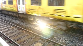 Merseyrail 507 009 making arcs at Birkdale station [upl. by Francisco362]