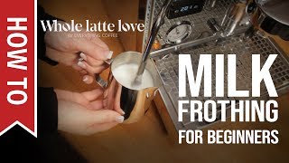 How To Milk Frothing for Beginners 5 Tips [upl. by Mabelle]